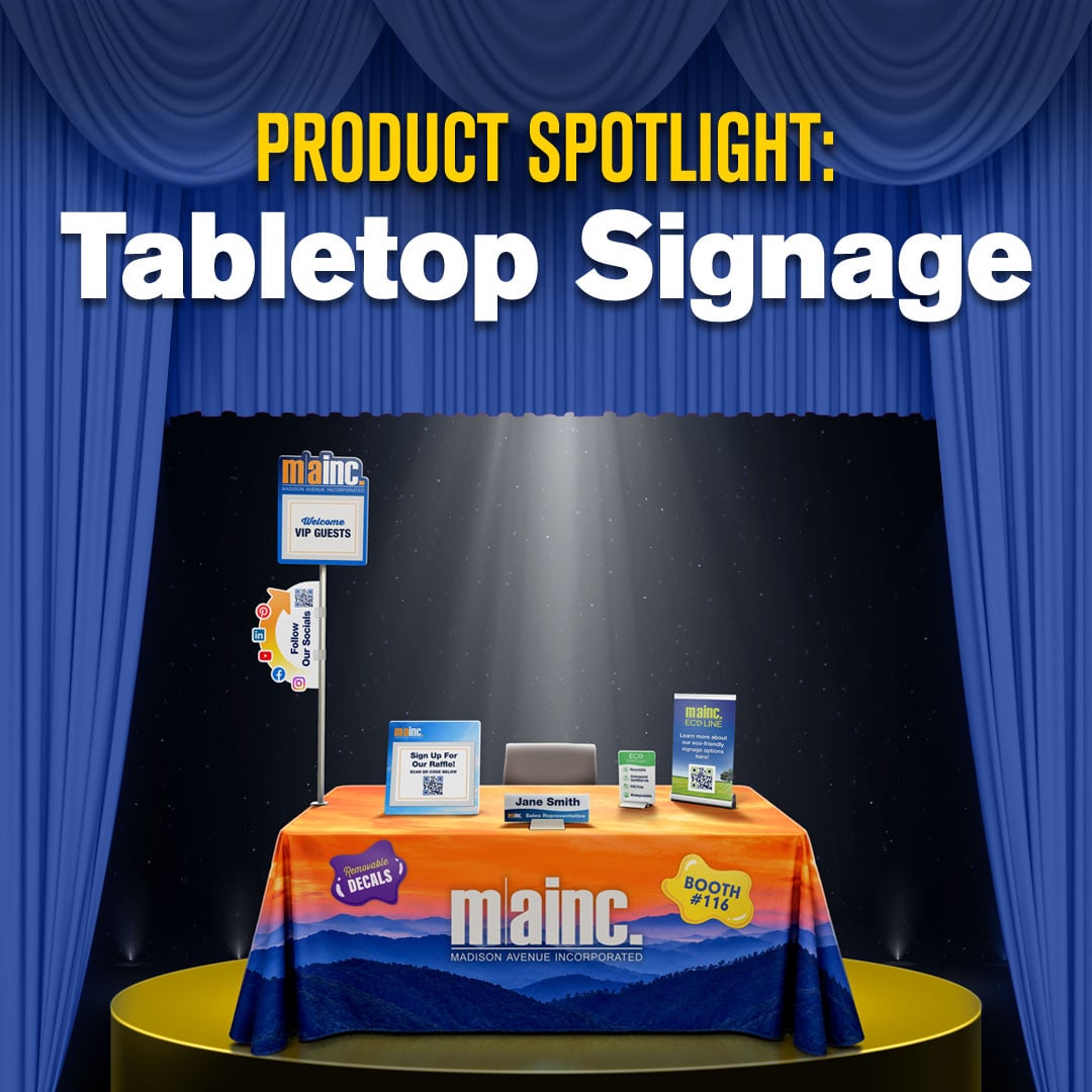 Product Spotlight: Tabletop Signage